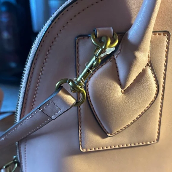 Anne Klein Pink Satchel with Gold Details - Picture 7 of 9